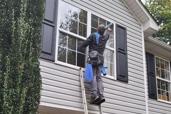 Screens being removed for cleaning at a Murfreesboro home